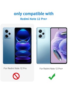 بورتوني حافظة Redmi Note 12 Pro Plus 5G غطاء شفاف سيستال مع حماية الكاميرا وممتص للصدمات حافظة واقية ناعمة من مادة TPU لهاتف Xiaomi Redmi Note 12 Pro Plus 5G  - Image 2