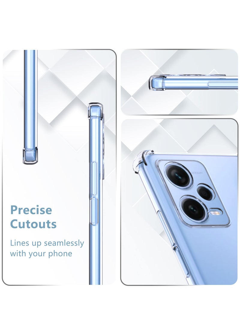 BORTONY - Redmi Note 12 Pro Plus Case 5G Cystal Clear Cover with Camera Protection Shock Absorption Bumper Soft TPU Protective Case For Xiaomi Redmi Note 12 Pro Plus 5G - Image 1