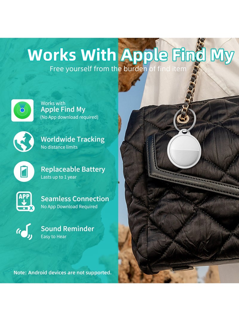 Generic - Smart Tag (Cheap alternative of Airtag), Works with Apple Find My (iOS Only), Bluetooth Finder, Keys Finder And Item Locator for Child, Elders, Pets, Keys, Bags, Wallets and More. Black - Image 1
