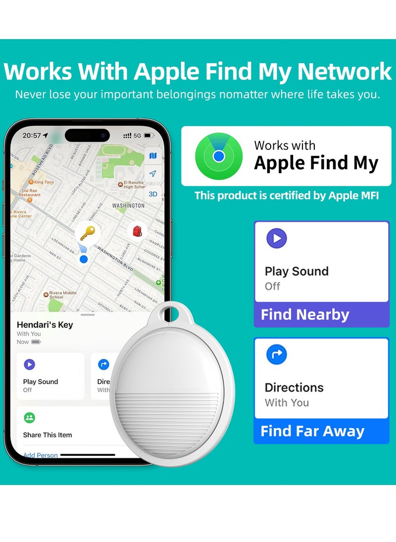 Generic - Smart Tag (Cheap alternative of Airtag), Works with Apple Find My (iOS Only), Bluetooth Finder, Keys Finder And Item Locator for Child, Elders, Pets, Keys, Bags, Wallets and More. Black - Image 1