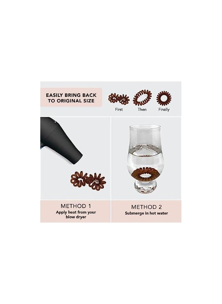 Stylish Phone Cord Hair Ties & Hair Coils for Girls