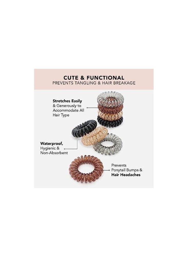 Stylish Phone Cord Hair Ties & Hair Coils for Girls