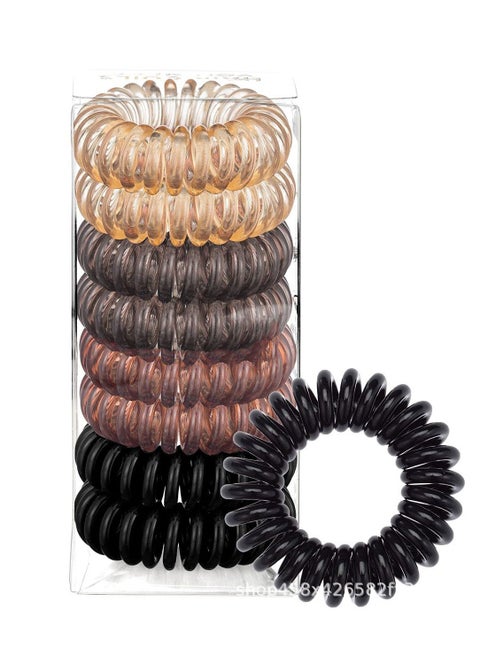 Stylish Phone Cord Hair Ties & Hair Coils for Girls