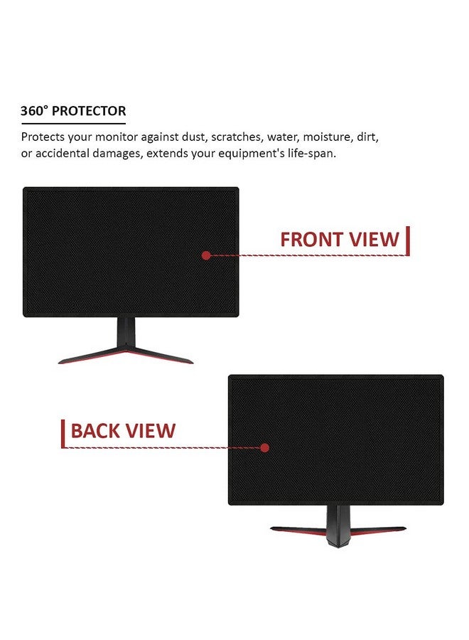 INF Dust Proof Water Proof Washable LCD/LED Monitor Cover for Dell 27 Inch (Black), Nylon - Image 5
