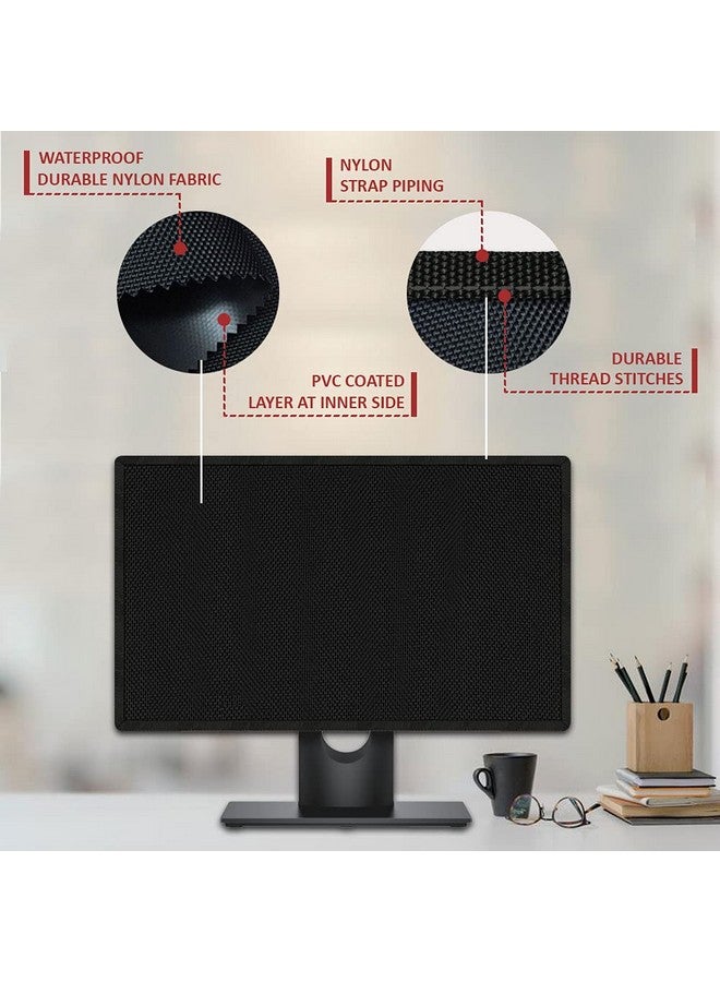 INF Dust Proof Water Proof Washable LCD/LED Monitor Cover for Dell 27 Inch (Black), Nylon - Image 3