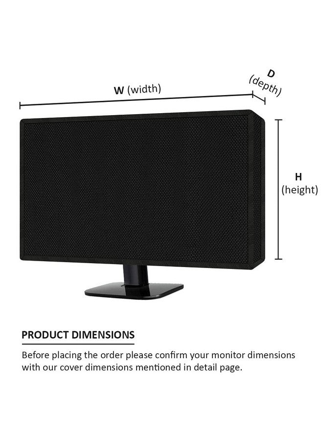 INF Dust Proof Water Proof Washable LCD/LED Monitor Cover for Dell 27 Inch (Black), Nylon - Image 4