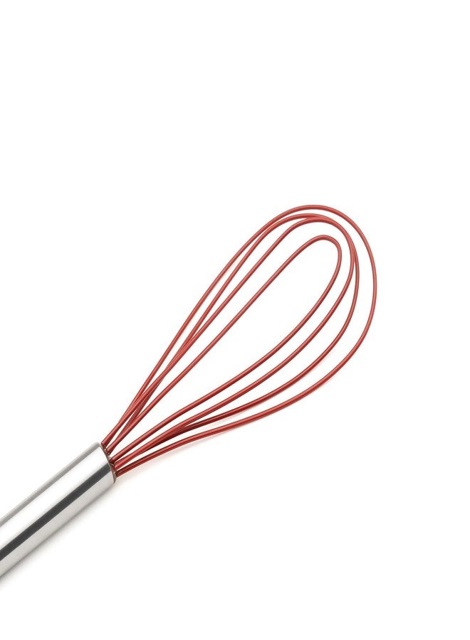 Cuisipro 10-Inch Silicone Flat Whisk, Red - Image 5