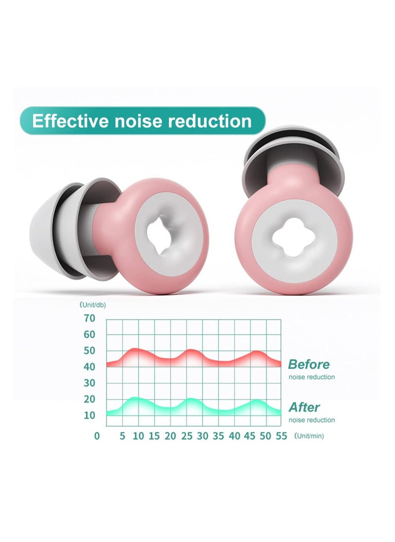 SYOSI - SYOSI, Ear Plugs for Noise Reduction, Super Soft, Reusable Hearing Protection in Flexible Silicone for Sleep, Noise Sensitivity and Flights, 35dB Noise Cancelling - Image 1