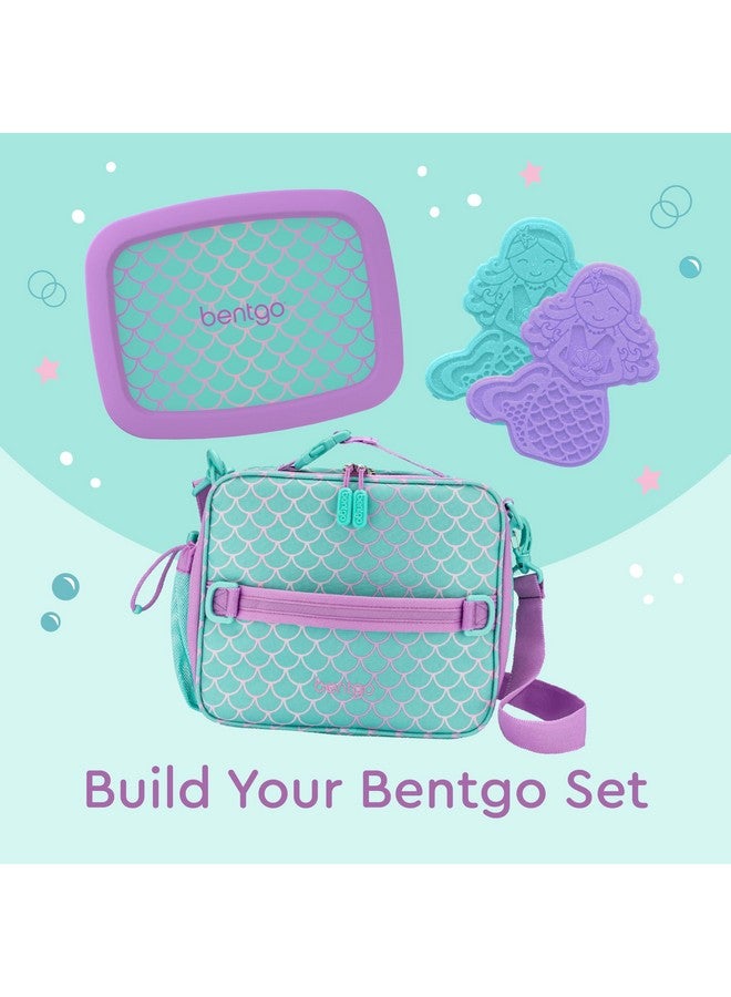 Bentgo Kids Lunch Bag - Durable, Double-Insulated Lunch Bag for Kids 3+; Holds Lunch Box, Water Bottle, & Snacks; Easy-Clean Water-Resistant Fabric & Multiple Zippered Pockets (Mermaid) - Image 5
