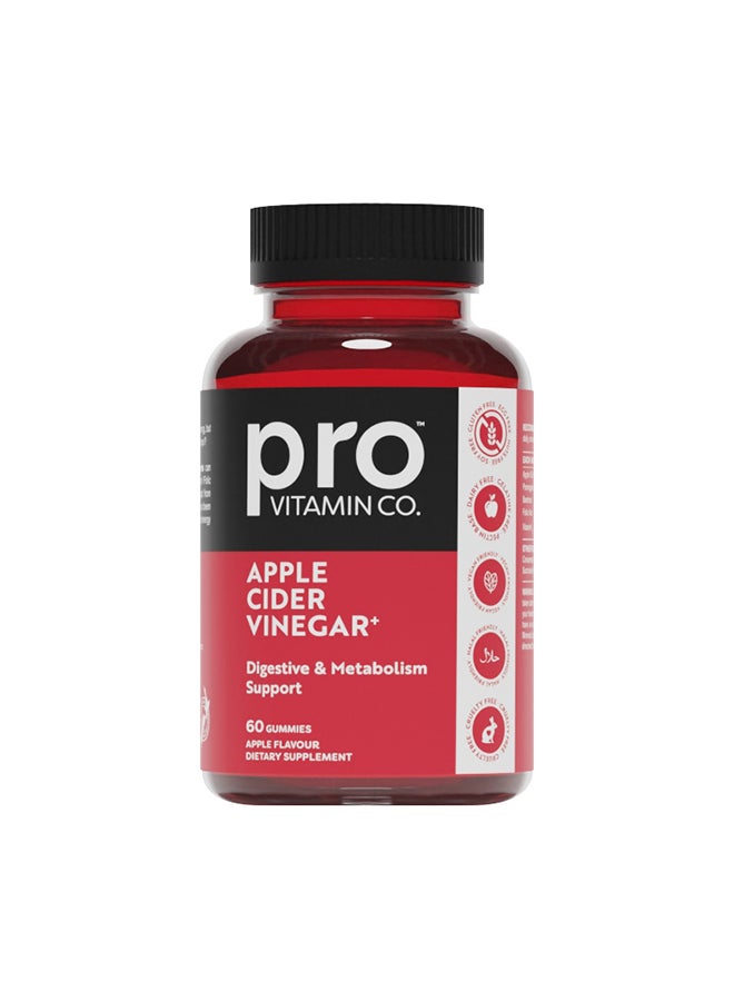 PRO VITAMIN CO Apple Cider Vinegar+ (60 Gummies)