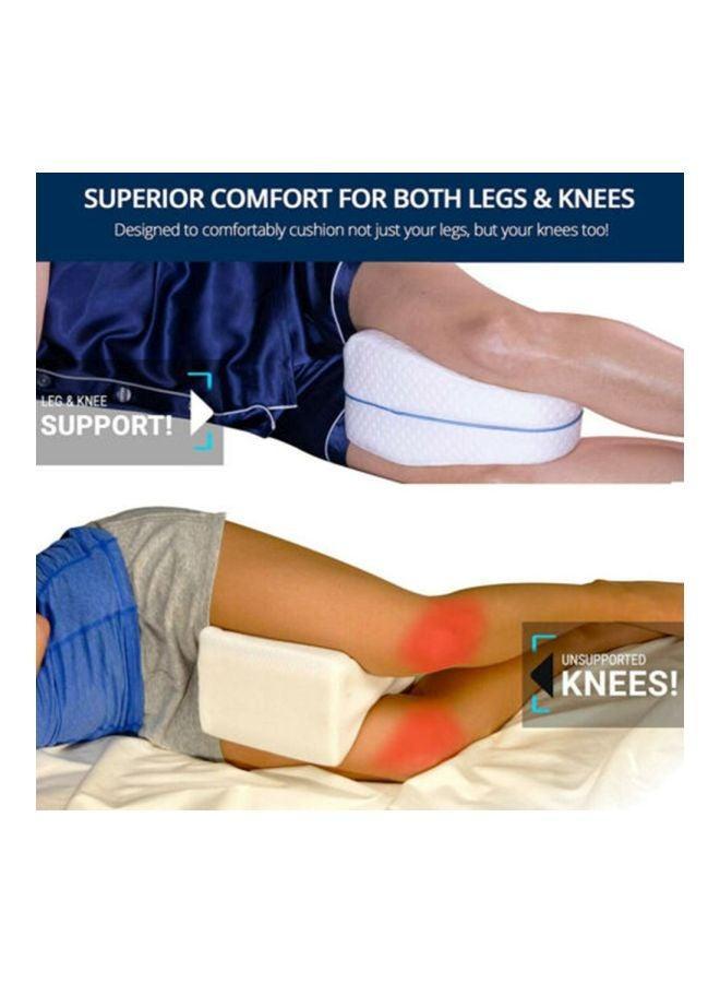 Leg Support Pillow White/Blue 250x155x230mm  - Image 2