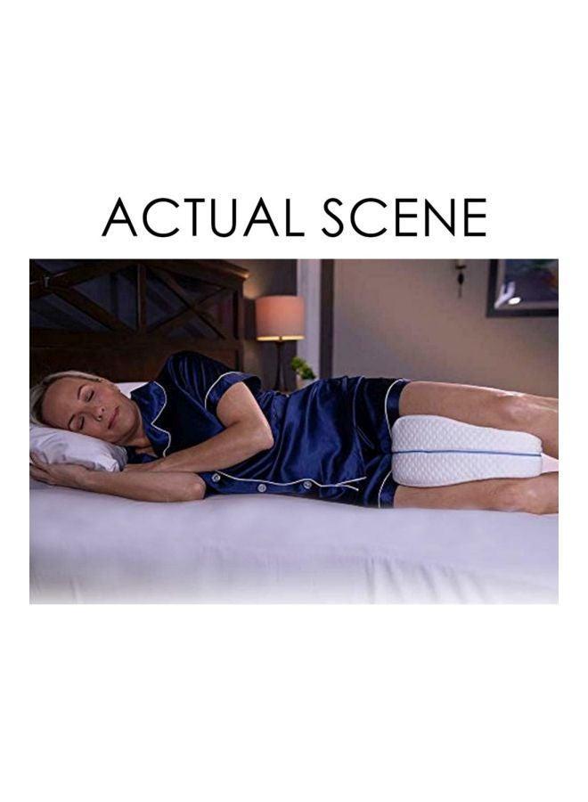 Leg Support Pillow White/Blue 250x155x230mm  - Image 4