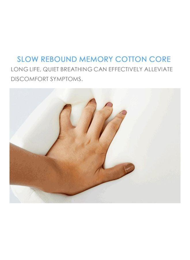 Leg Support Pillow White/Blue 250x155x230mm  - Image 3