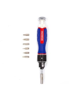 WORKPRO WP221069 6-In-1 Professional Cr-V Ratchet Magnetic Screwdriver Set  - Image 2