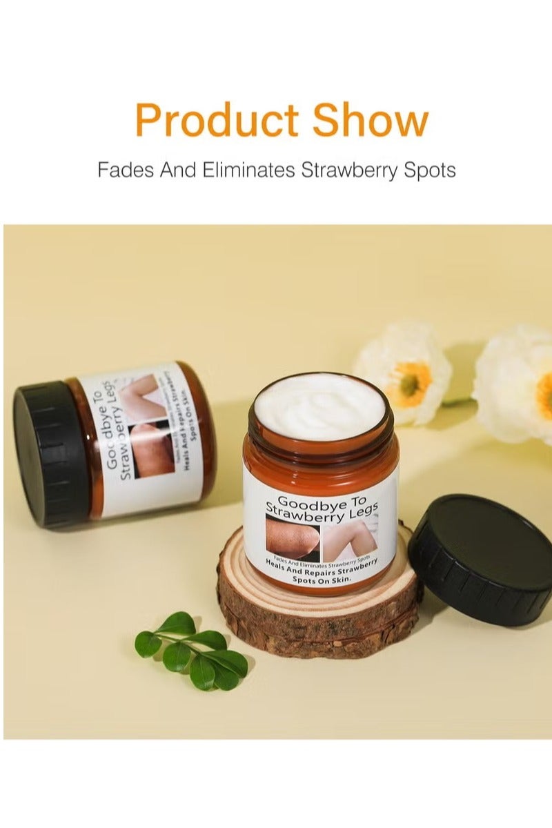 لانثوم علاج الساقين بالفراولة للنساء، كريم ترطيب الجسم من الفراولة، كريم ترطيب الجسم من التقرن الجاف، مرطب الجسم لتفتيح المناطق الجافة - Image 4