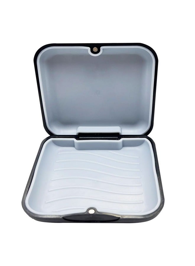 Generic Retainer Case Slim Aligner Case, Retainer Mouth Guards Travel Case(F-Black) 