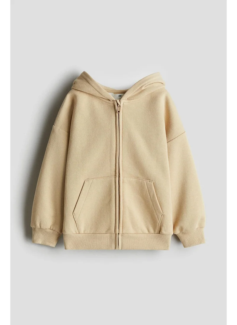 اتش اند ام Oversized zip-through hoodie
