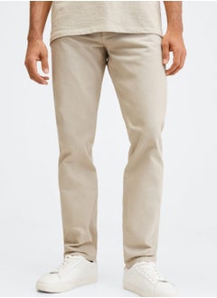 Light Wash Straight Fit Jeans
