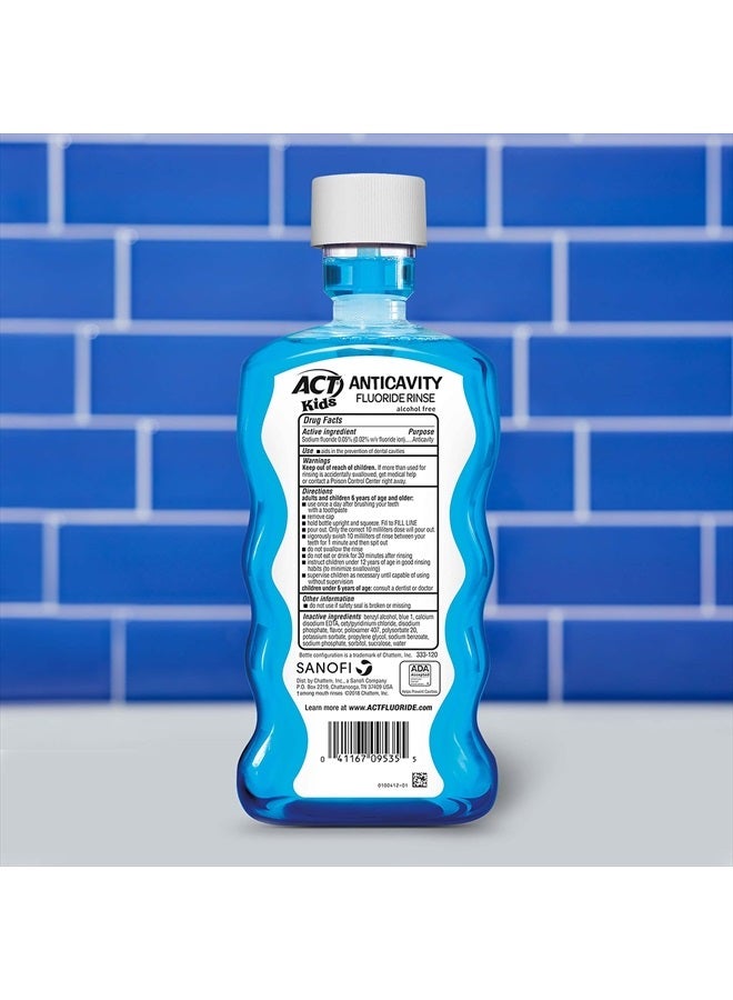 ACT Kids Anticavity Fluoride Rinse Pineapple Punch 16.9 fl. oz. Accurate Dosing Cup, Alcohol Free - Image 2