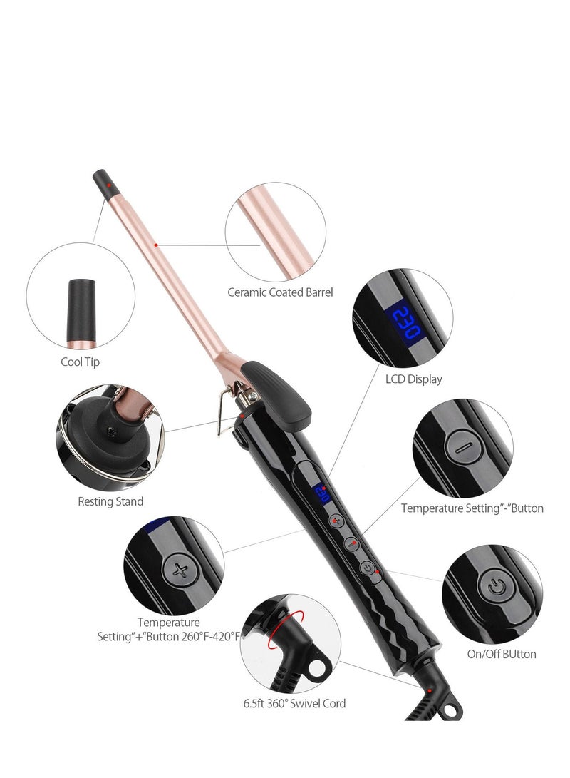 Joyelink 9mm Ultra Fine Temperature Regulating Hair Curler Suitable For All Hair Types - Image 2