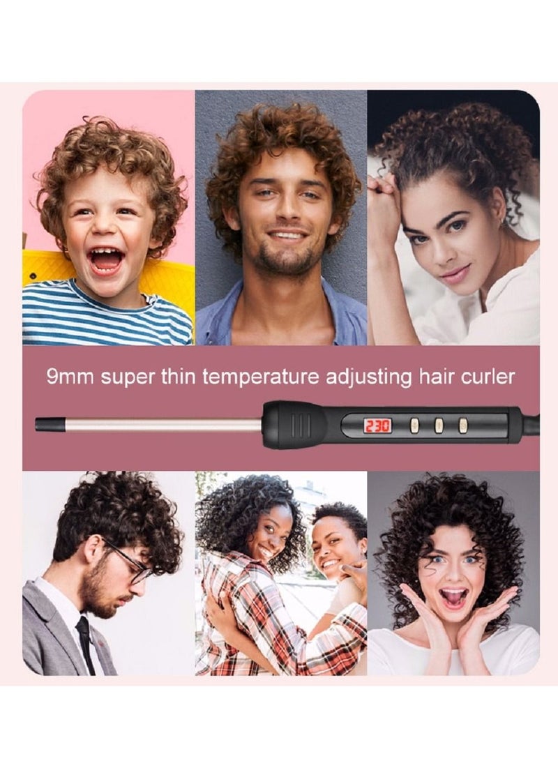 Joyelink 9mm Ultra Fine Temperature Regulating Hair Curler Suitable For All Hair Types - Image 3