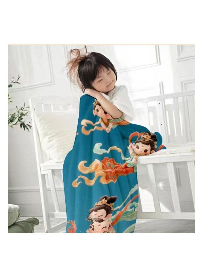 عام بطانية رقيقة من الفانيلا (دافئة ومريحة، ومناسبة للنوم واستخدام الألعاب وإزالة الغبار ومقاومة للرمل) 150 سم * 200 سم - 637 - Image 4