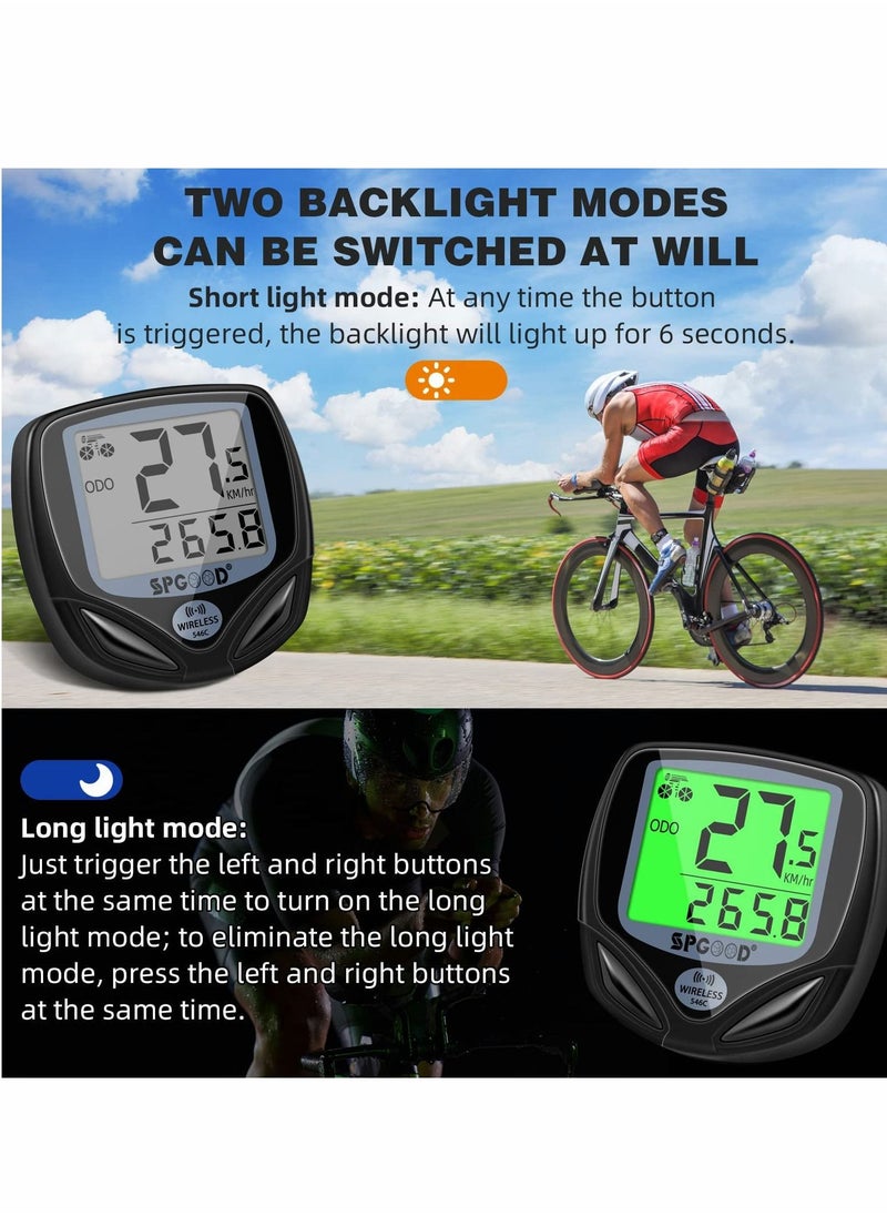Excefore - Bike Computer Wireless Cycle Odometer With LCD Display Cycling Computers Bicycle Computer Speedometer - Image 1