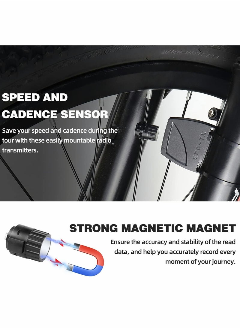Excefore - Bike Computer Wireless Cycle Odometer With LCD Display Cycling Computers Bicycle Computer Speedometer - Image 1
