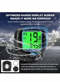 Excefore Bike Computer Wireless Cycle Odometer With LCD Display Cycling Computers Bicycle Computer Speedometer  - Image 3