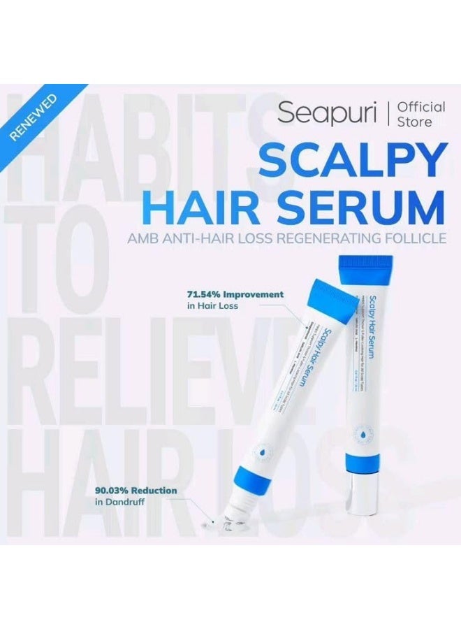 Seapuri Scalpy Hair Growth Serum for Men & Women for Hair Loss & Thinning | Scalp Treatment with Salicylic Acid, Menthol, Dexpanthenol | Non-Greasy, Lightweight | Exfoliates Dandruff & Soothes Itch - Image 4