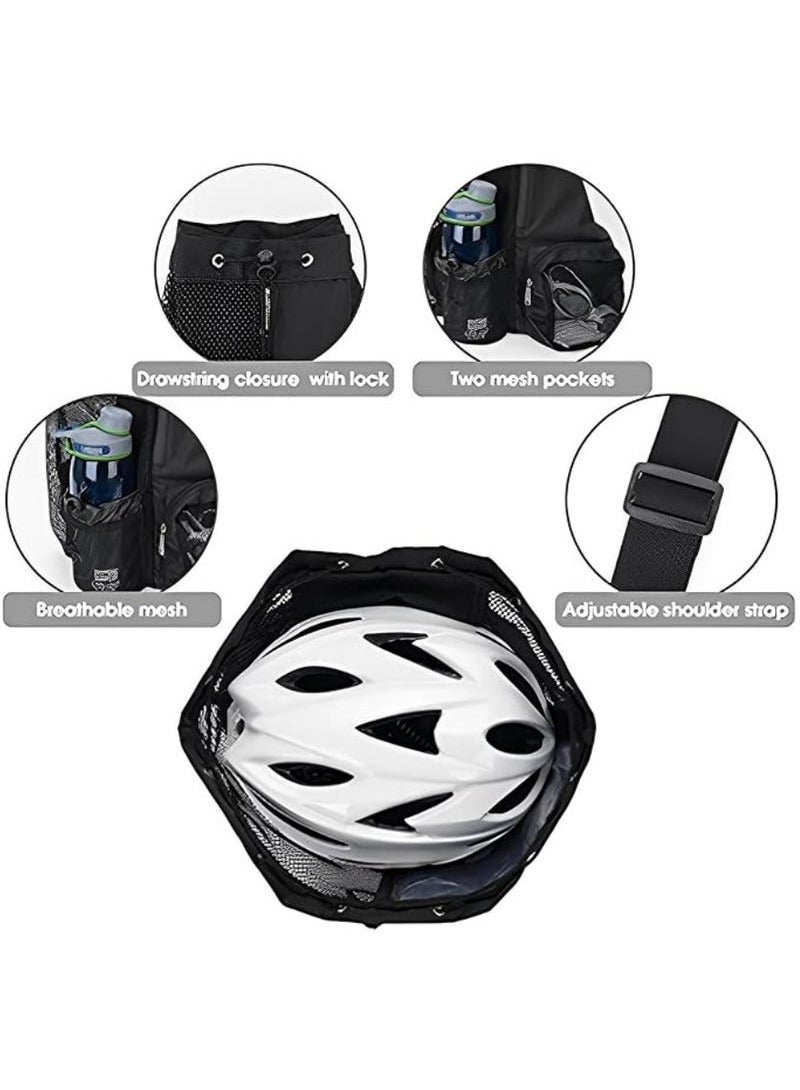 Generic Swim Bag Trendy Swimming & Fitness Backpack with Breathable Mesh Drawstring Closure and Separate Wet Compartment, Tailored for Beach Vacations, Daily Workouts, and Sports Gear, for Swimming, Gym, and Workout Gear（black）  - Image 4