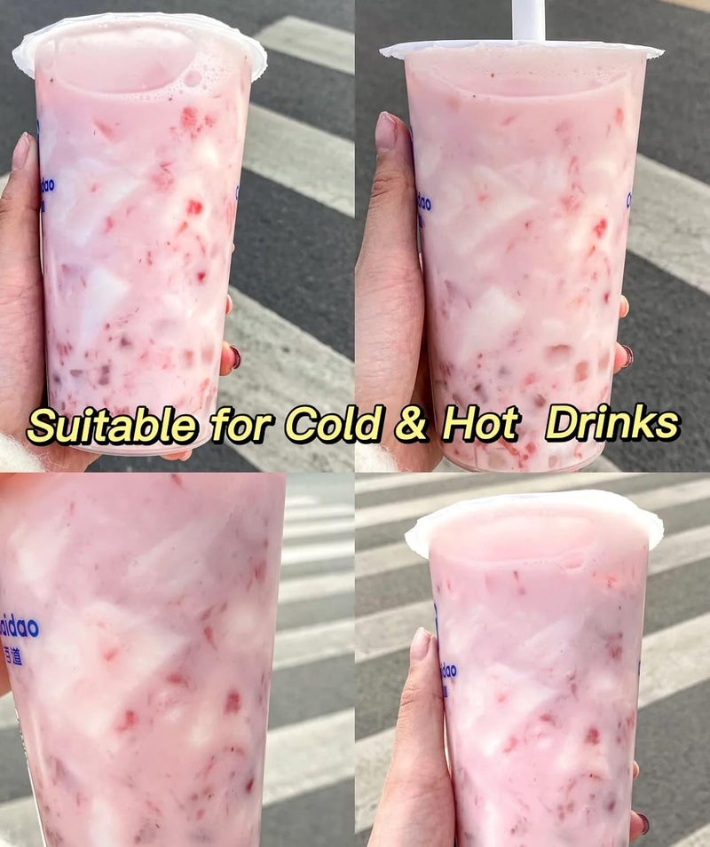 GIVEROO Cup Sealer Film 3275 PCS - Bubble Tea Cup Sealing Film 95-105 mm (3.74'') for PP Plastic Cups/Paper Cups… (HOLIDAY ICON) - Image 5