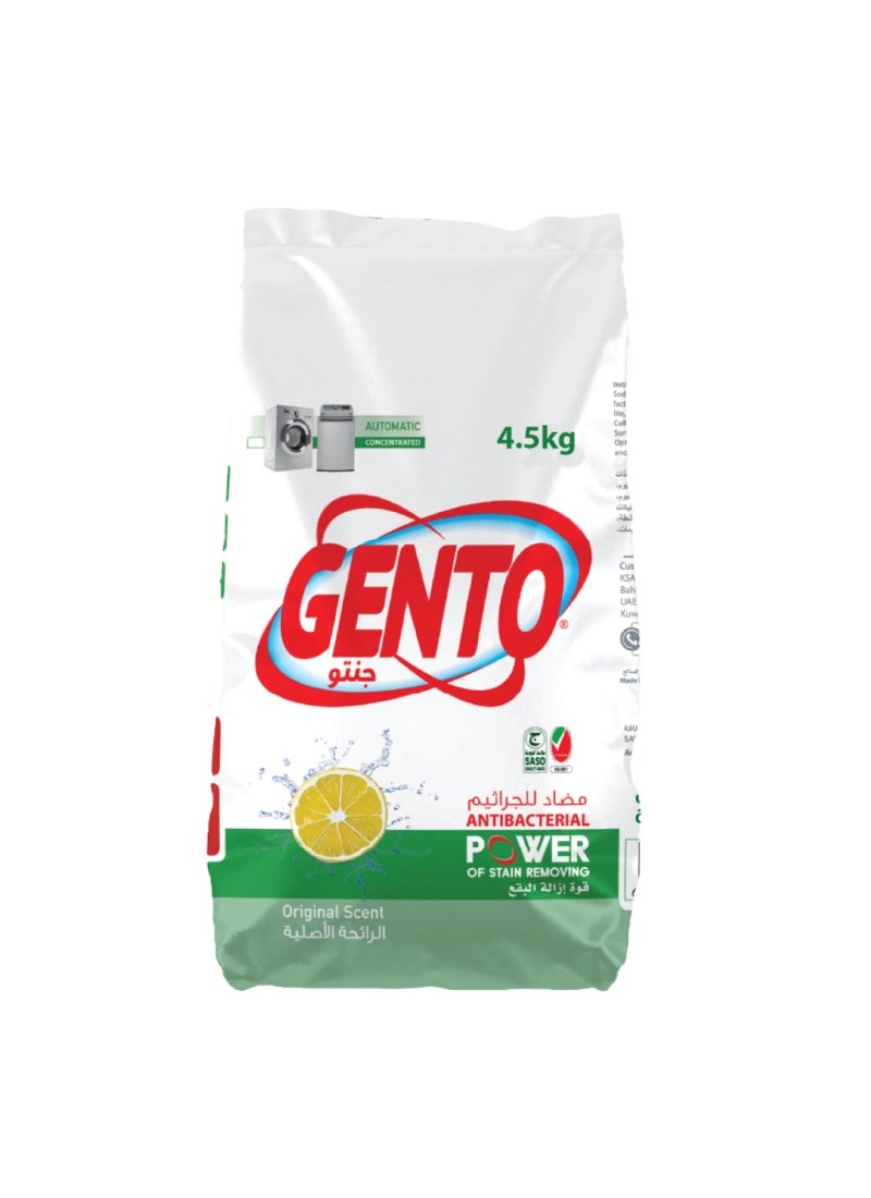 GENTO Powder Detergent Original Low Foam 4.5kg