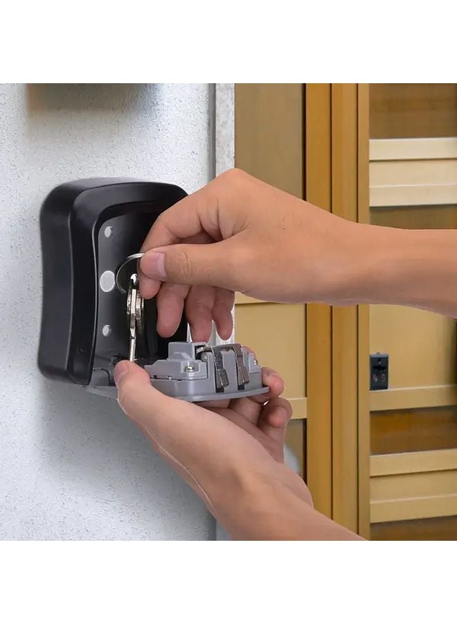 Grey High Intensity PVC Wall Mounted Combination Lockbox Key Safe - Image 4