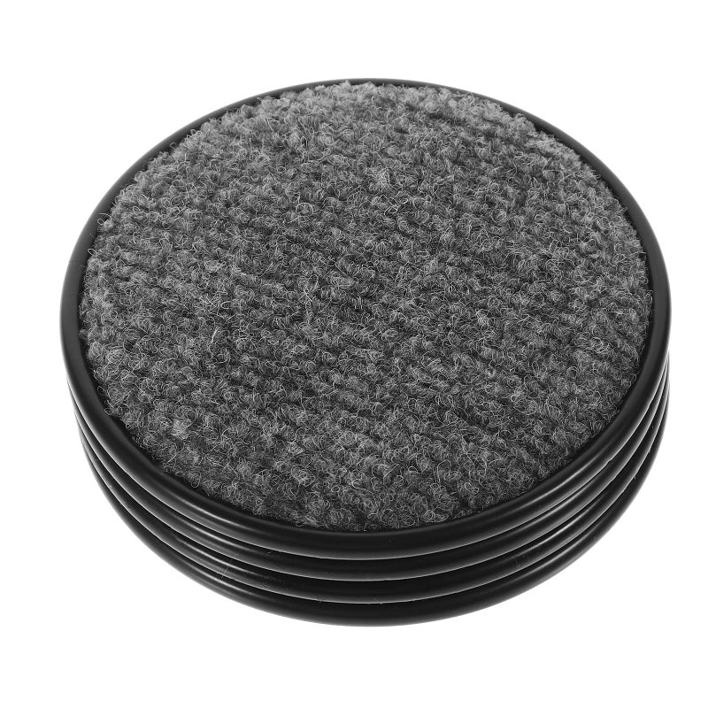 Non Slip Furniture Coasters 4pcs Plastic Chair Wheel Stoppers Floor Protectors - Image 2