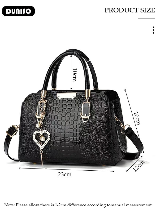 DUNISO Fashion Women Handbags Large Capacity Adjustable Handle Satchel Shoulder Bags Simple Ladies Shoulder Tote Bag Casual Crossbody Bag for Women  - Image 2