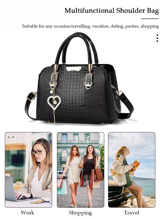 DUNISO Fashion Women Handbags Large Capacity Adjustable Handle Satchel Shoulder Bags Simple Ladies Shoulder Tote Bag Casual Crossbody Bag for Women - Image 4