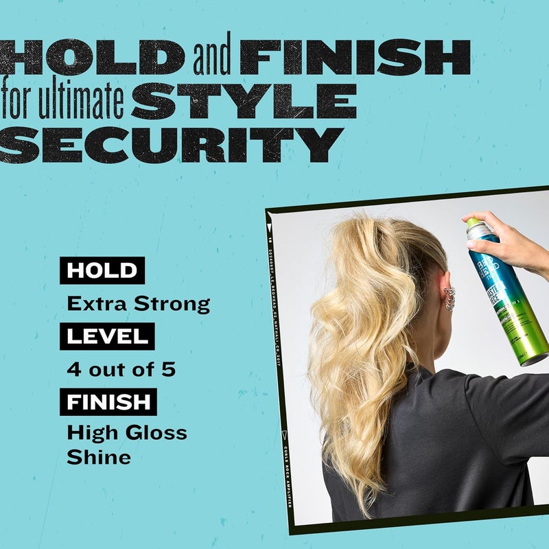 TIGI Bed Head Frizz Control Hairspray Extra Hold Masterpiece Hair Care Spray for Incredibly Shiny and Glossy Hair, 10.3 oz - Image 5
