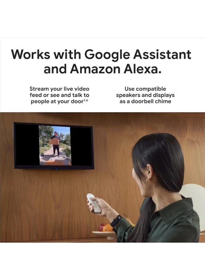 جوجل Google Nest Doorbell Wired (2nd Gen) Snow GA02767-US - Image 5