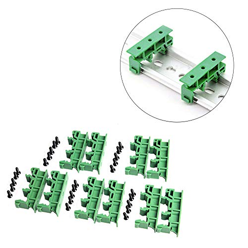 Comidox Set of 5 PCB Din C45 Rail Adapter Circuit Board Mounting Bracket Holder Carrier 35mm - Image 1