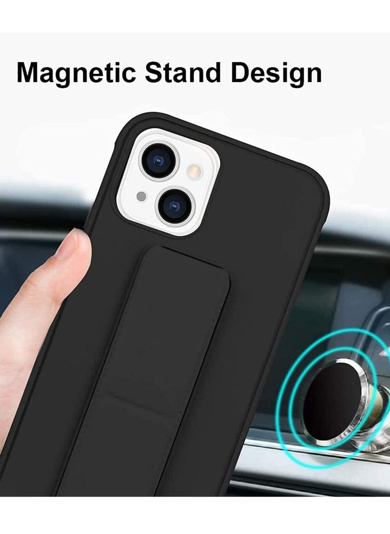BORTONY iPhone 14 Case Finger Grip holder Phone Car Magnetic Multi function Shockproof Cover Compatible with Apple iPhone 14 6.1 inch  - Image 3