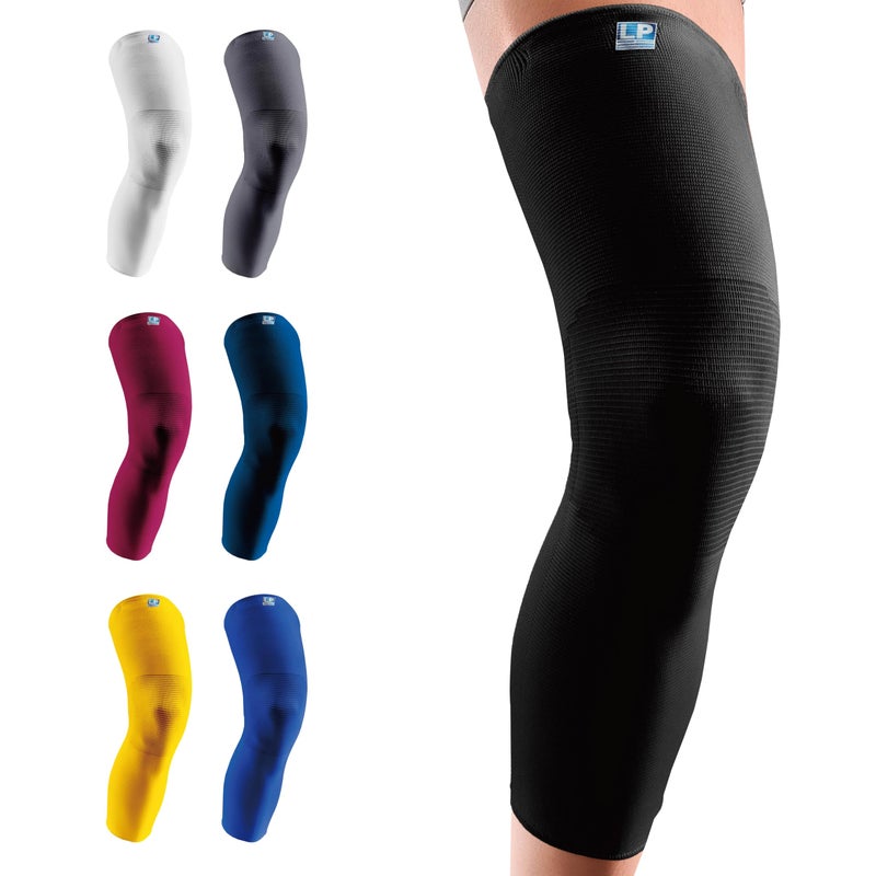 LP SUPPORT 667 Compression Sleeve Leg Full Length for Sports Cycling Running Basketball for Men Women Black L 1pcs - Image 3