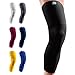 LP SUPPORT 667 Compression Sleeve Leg Full Length for Sports Cycling Running Basketball for Men Women Black L 1pcs - Image 1