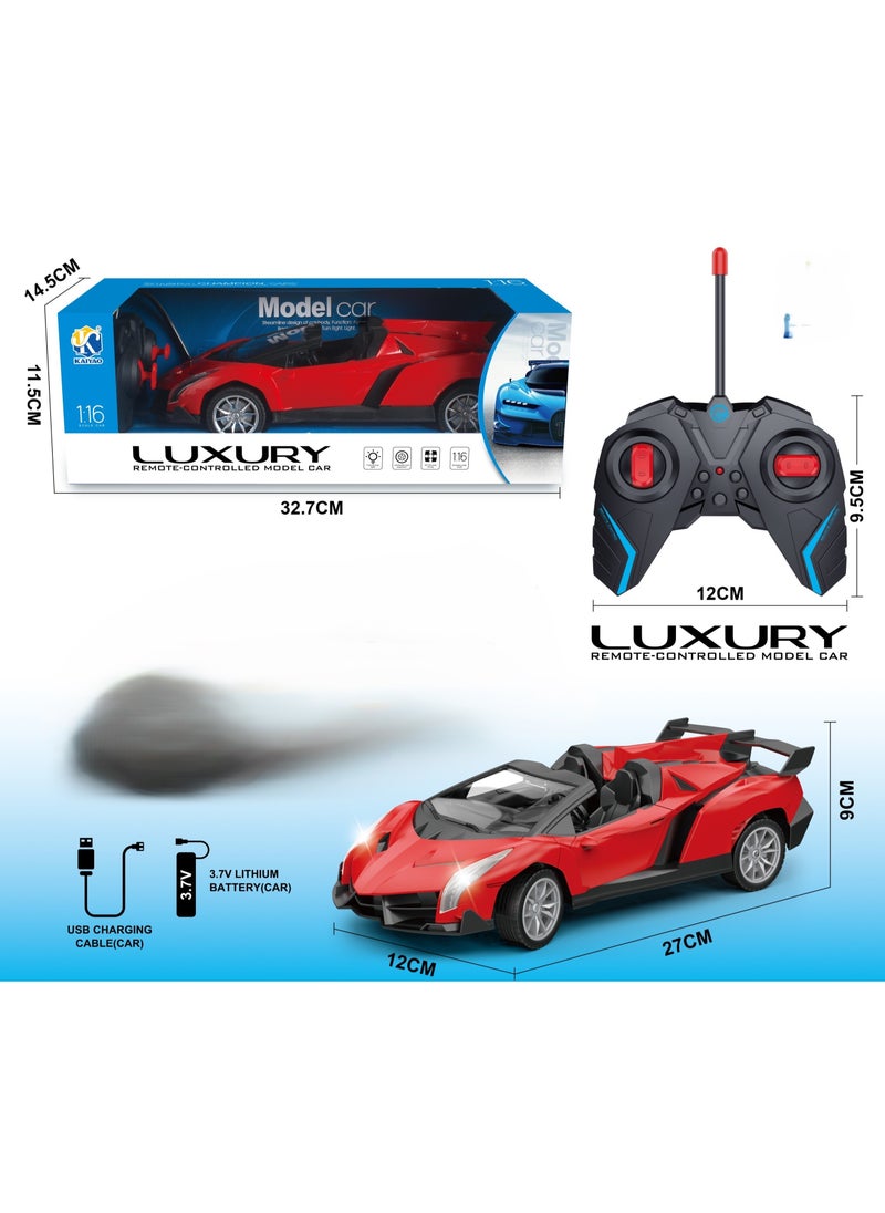 RC Car 1:16 Scale 2.4GhZ RC Drift Car Red  - Image 5