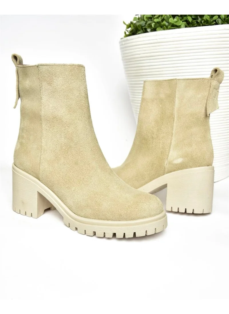 Fox Shoes R654006502 Skin Suede Thick Heeled Women's Boots