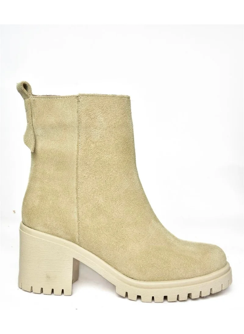 Fox Shoes R654006502 Skin Suede Thick Heeled Women's Boots
