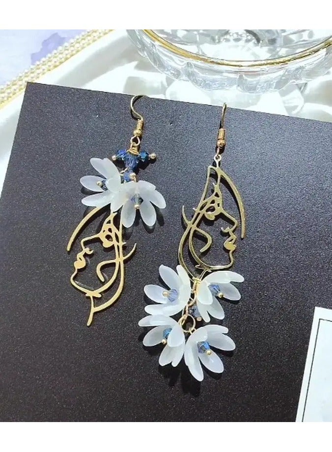 Home Clearance Sale Glamorous Bohemian Tassel Earrings - Sparkling Rhinestone Flowers, Handcrafted for Women - Long Dangle Design, Perfect for Wedding, Party & Special Occasions - A Romantic Jewelry Gift - Image 2