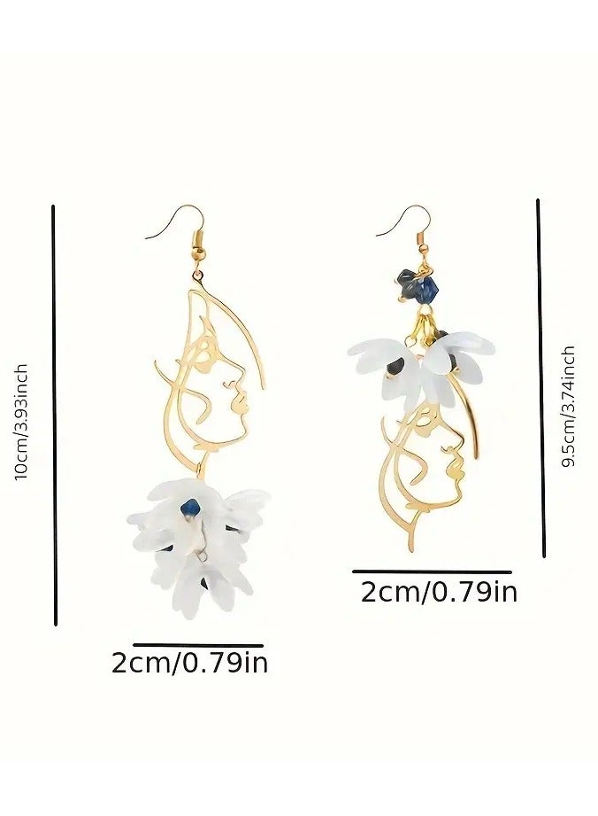 Home Clearance Sale Glamorous Bohemian Tassel Earrings - Sparkling Rhinestone Flowers, Handcrafted for Women - Long Dangle Design, Perfect for Wedding, Party & Special Occasions - A Romantic Jewelry Gift - Image 3