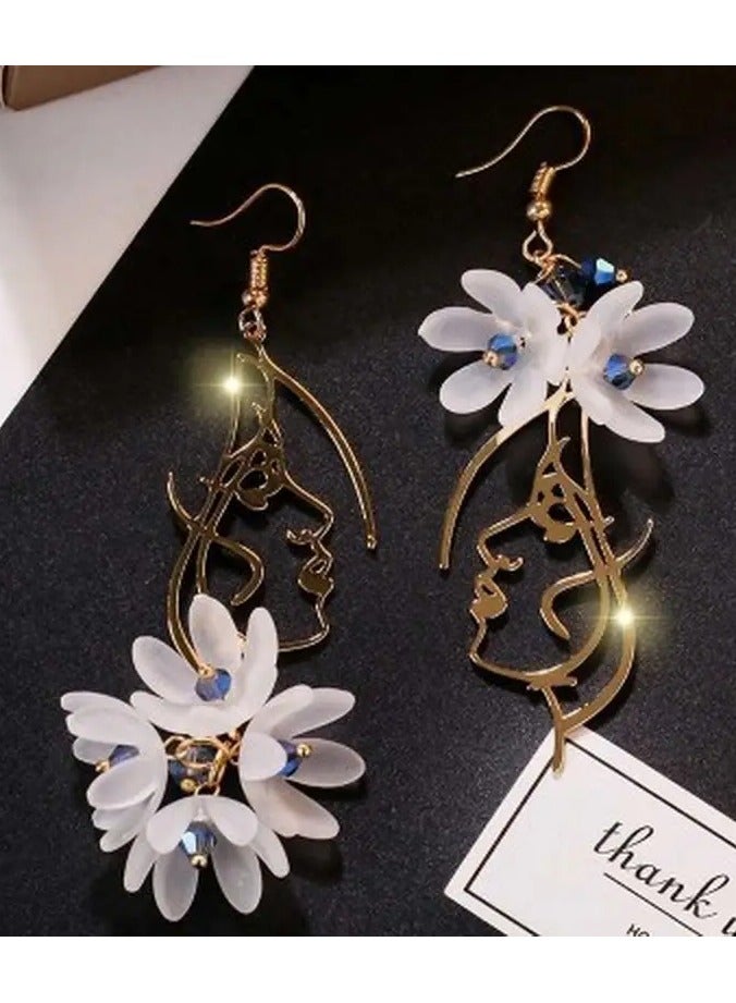 Home Clearance Sale Glamorous Bohemian Tassel Earrings - Sparkling Rhinestone Flowers, Handcrafted for Women - Long Dangle Design, Perfect for Wedding, Party & Special Occasions - A Romantic Jewelry Gift - Image 5