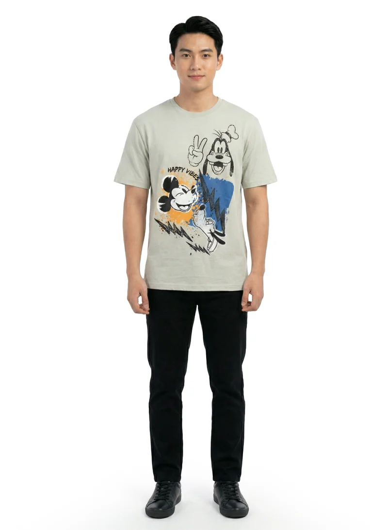 ديزني Disney Happy Vibes Graphic Men’s T-Shirt